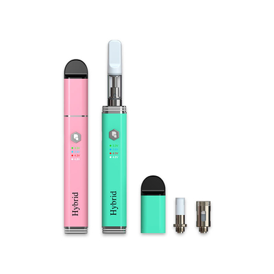 لفائف الكوارتز التسخين المسبق CBD Vape Pen 500mah 510 خيط Atomizer 4.3V